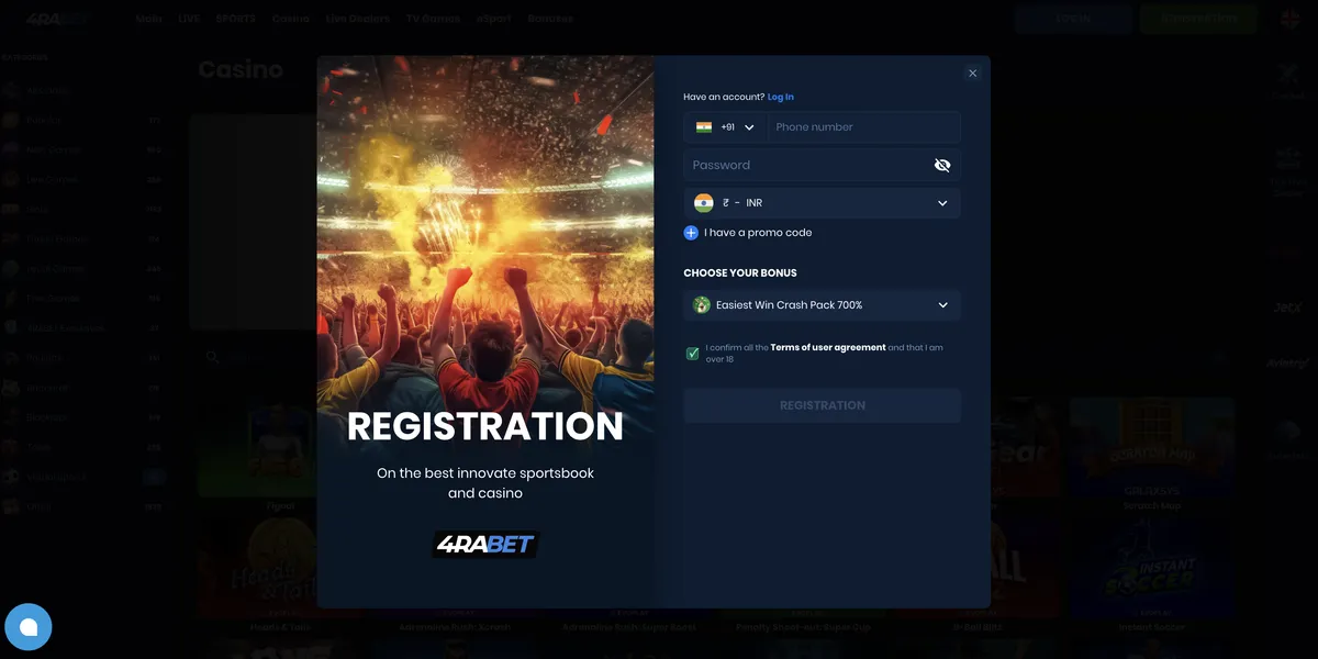 Step-by-Step Guide to Creating a 4Rabet Account